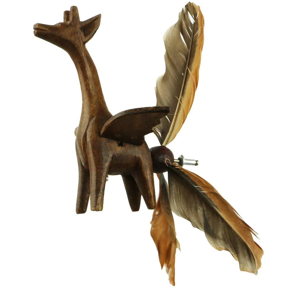 Spinning Wooden Animal Whirly
