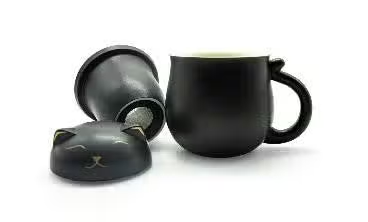 Lucky Cat Mug Black