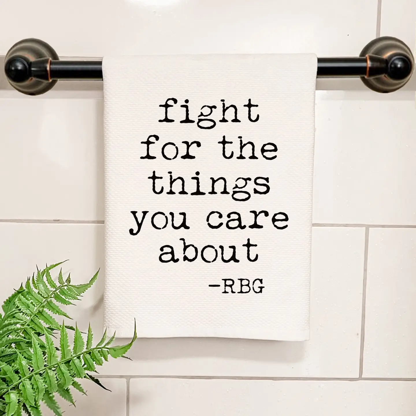 Fight For The Things Waffle Towel