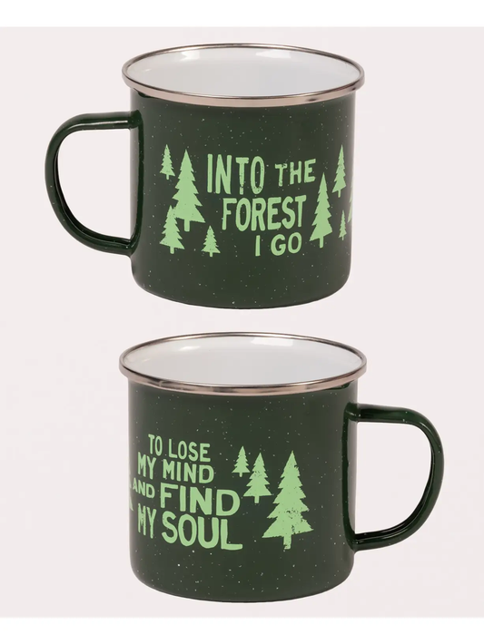 Into The Forest Enamel Mug