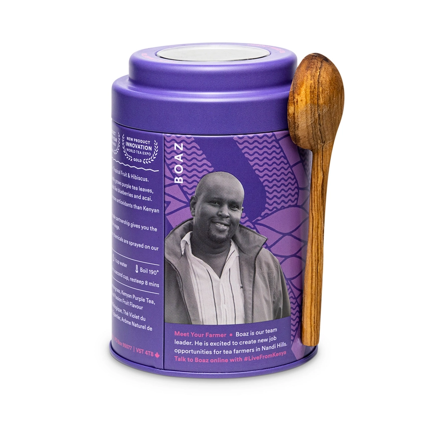 Purple Rain Tea in Tin-w/ Spoon
