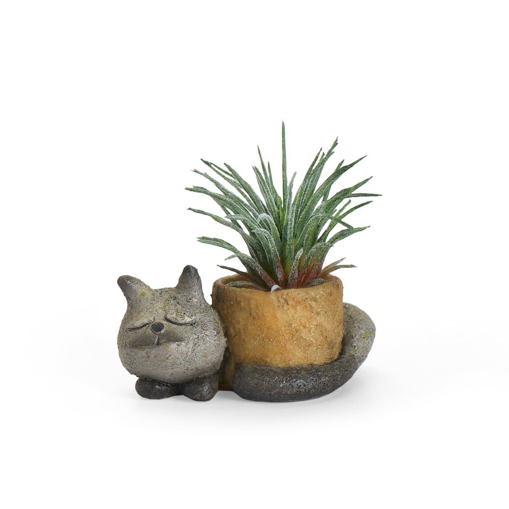 cat pot plant holder Baby Sleeping Kitty – Weeds