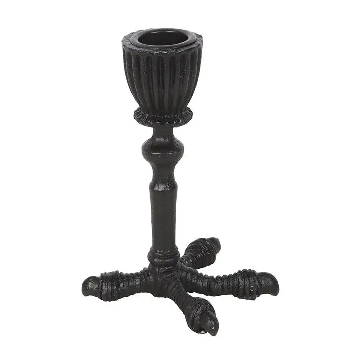 Raven Claw Gothic Taper Candle Holder
