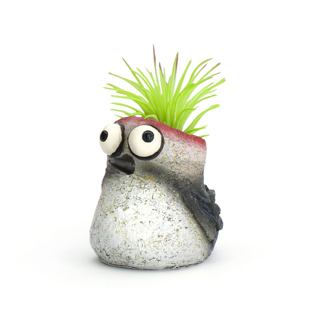 Baby Woodpecker Bird Mini Planter