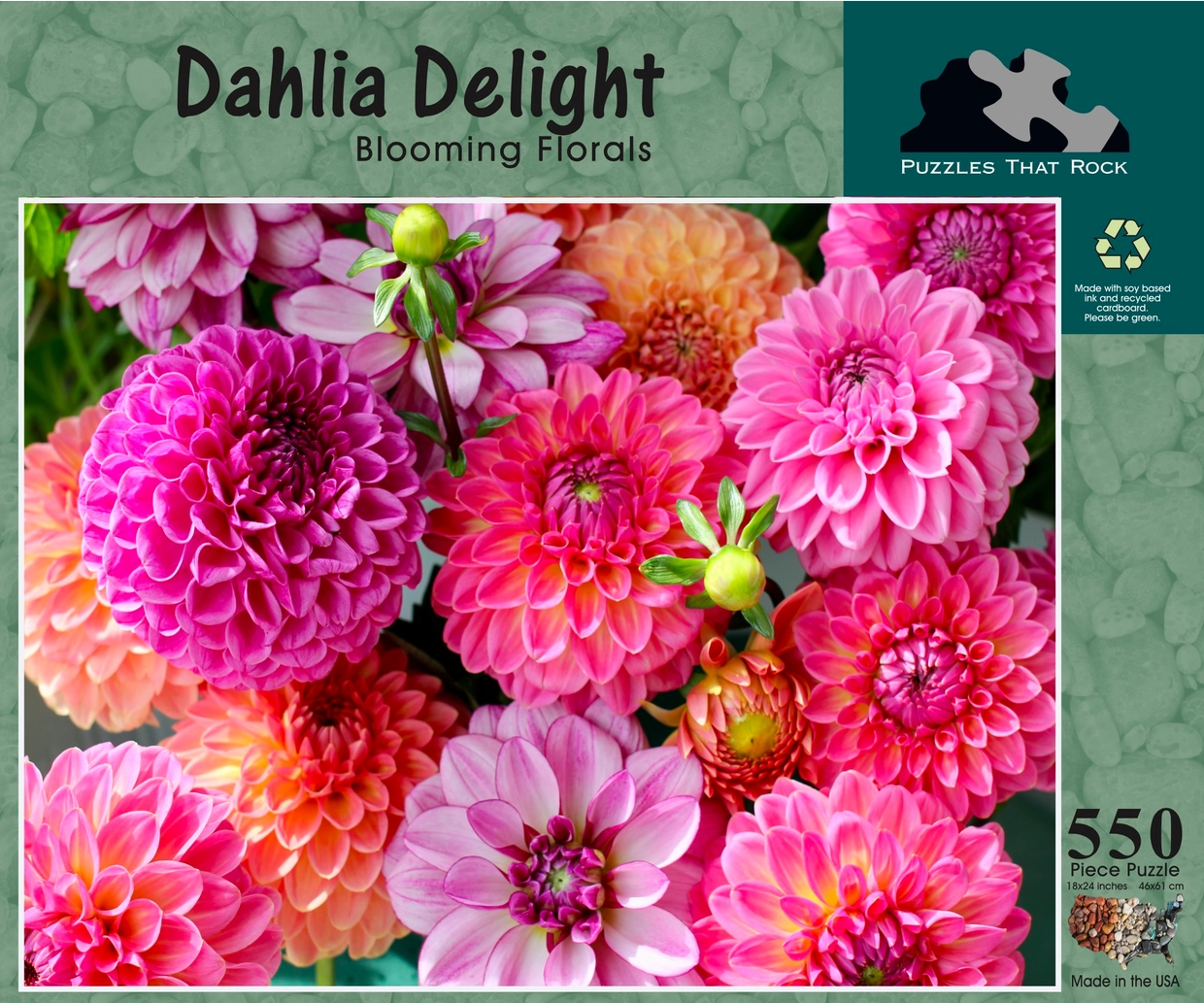 Dahlia Delight Puzzle 550pc