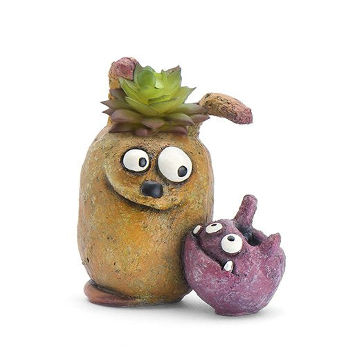 Bloomies Best Buds Planter-Yellow/Pink