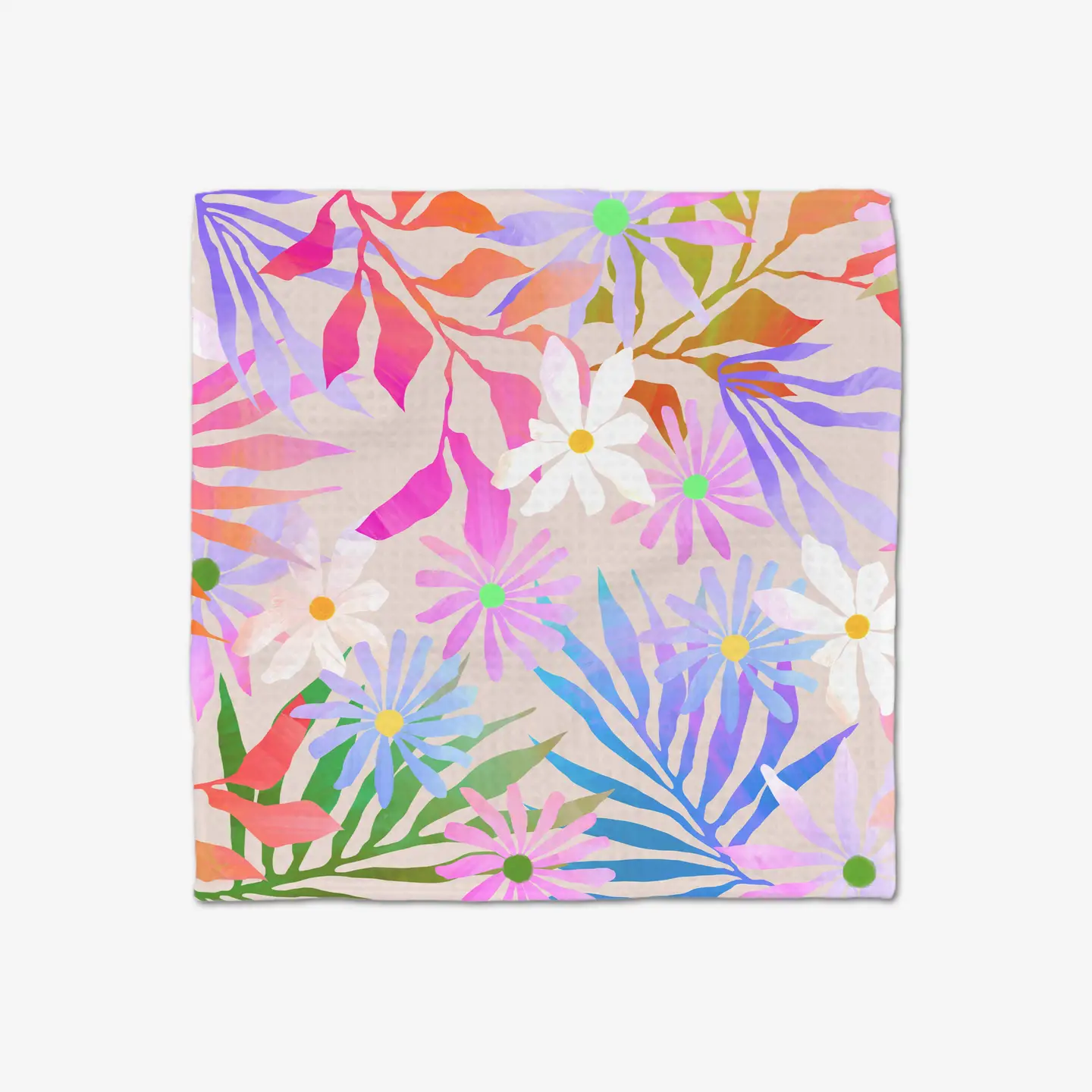 Geometry Luxe Washcloth Set: Bold Blossoms