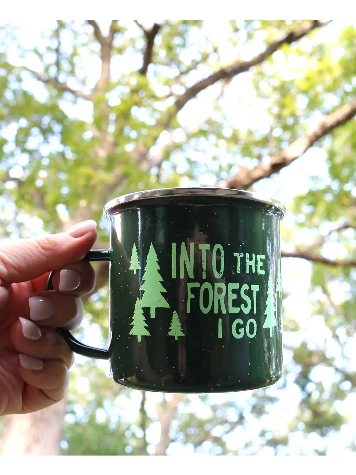 Into The Forest Enamel Mug