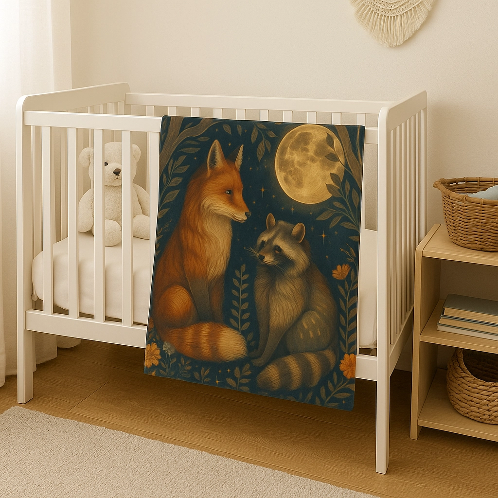 Enchanted Forest Velveteen Plush Blanket