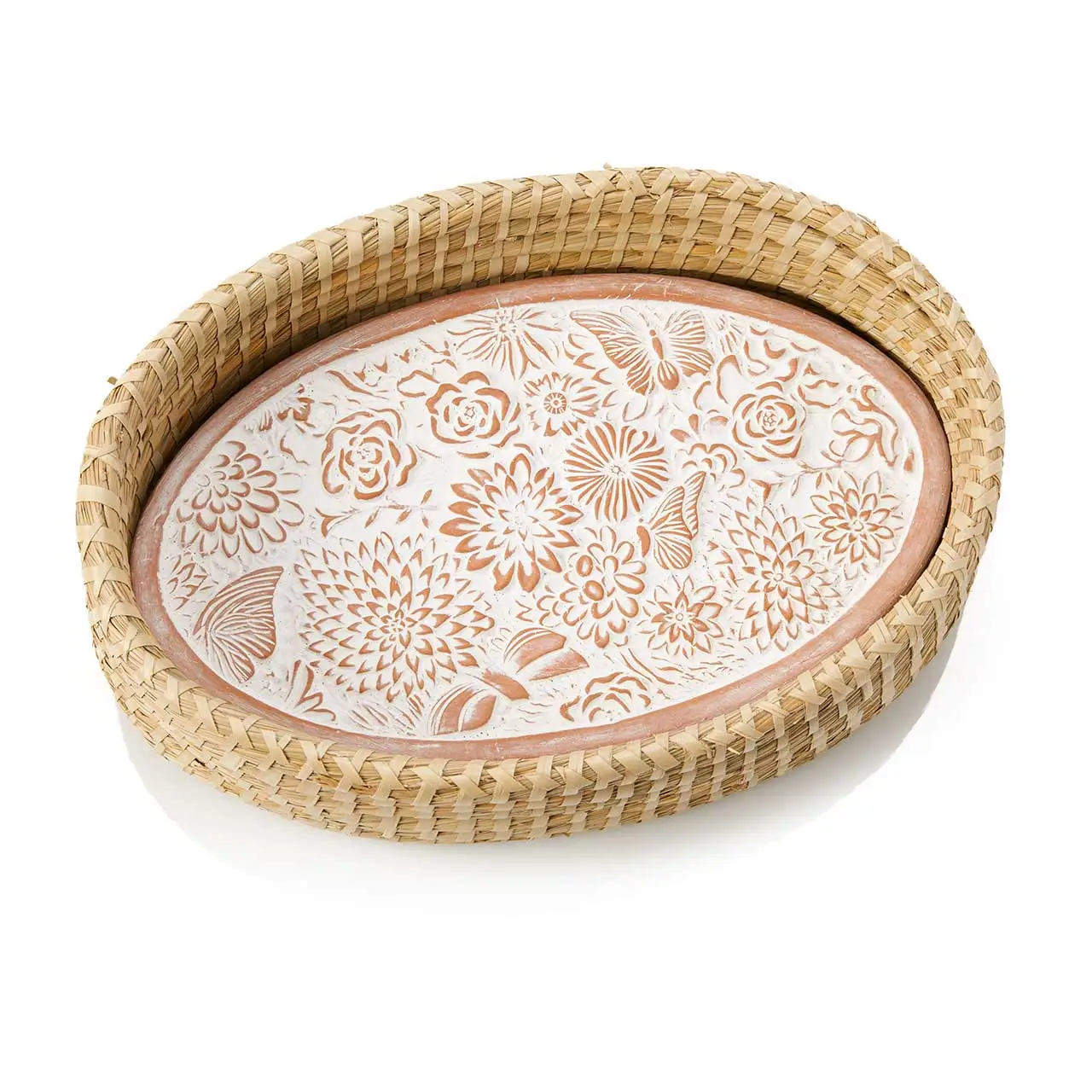 Breadwarmer with Lid Butterfly Garden