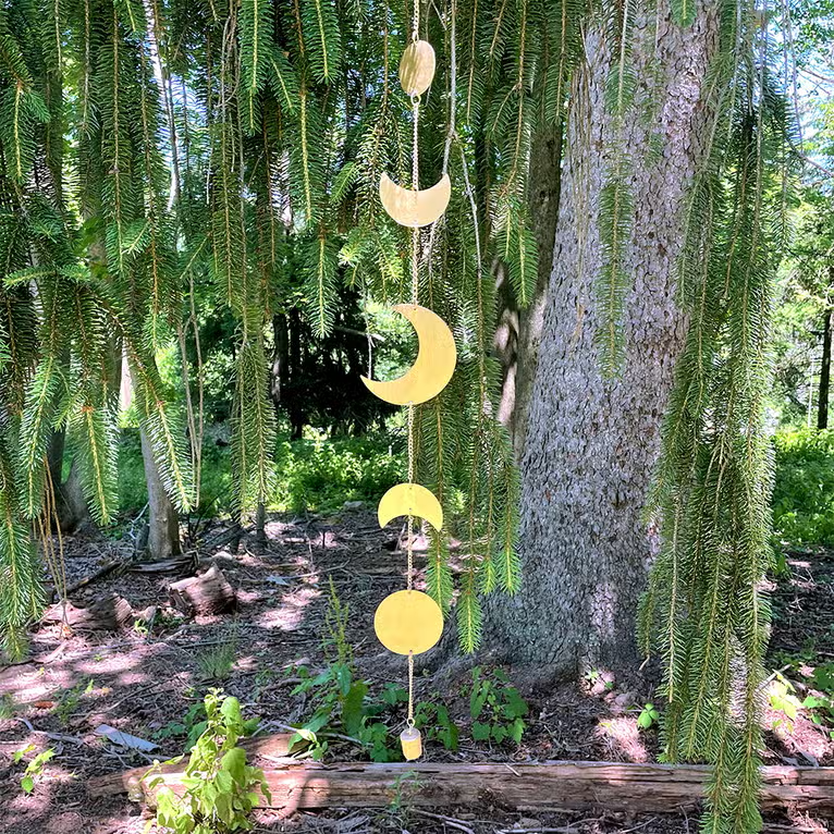 Moon Phase Chime Gold