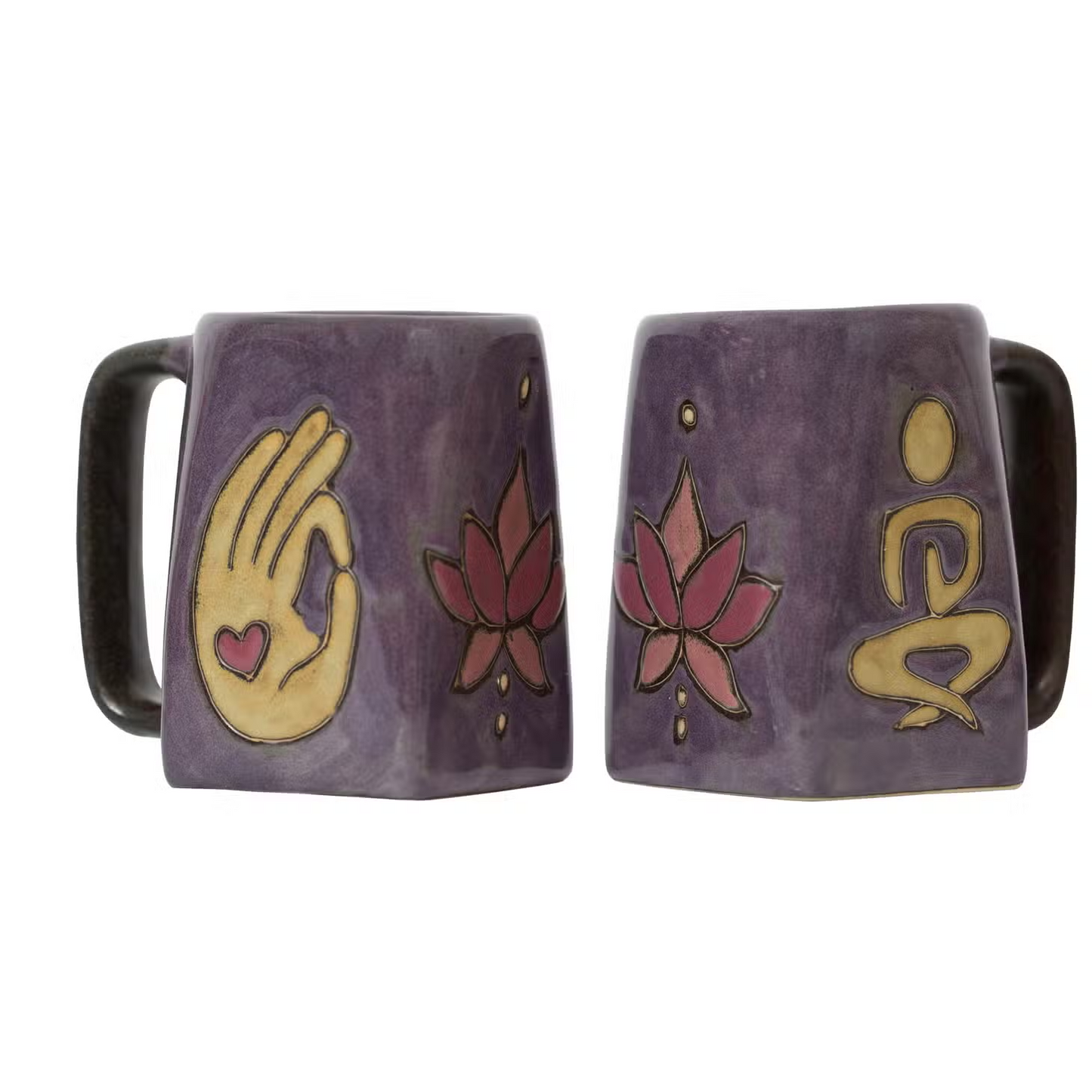 Mara Stoneware Yoga Lotus Mug-Square