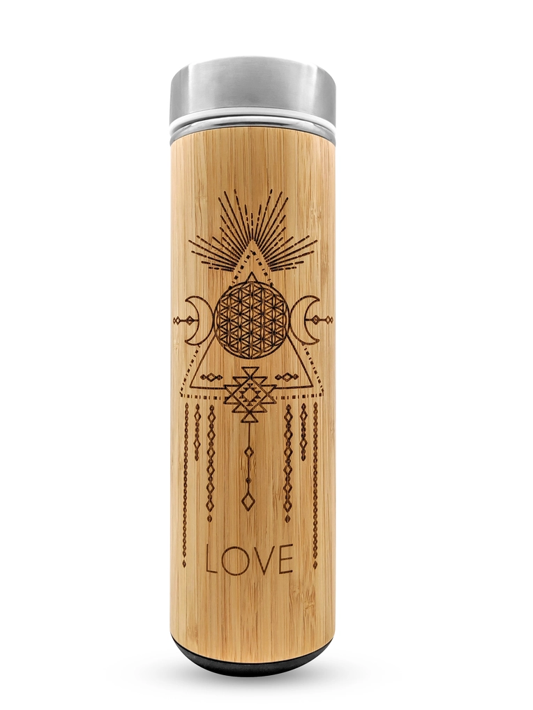 Bamboo Tea Tumbler Love