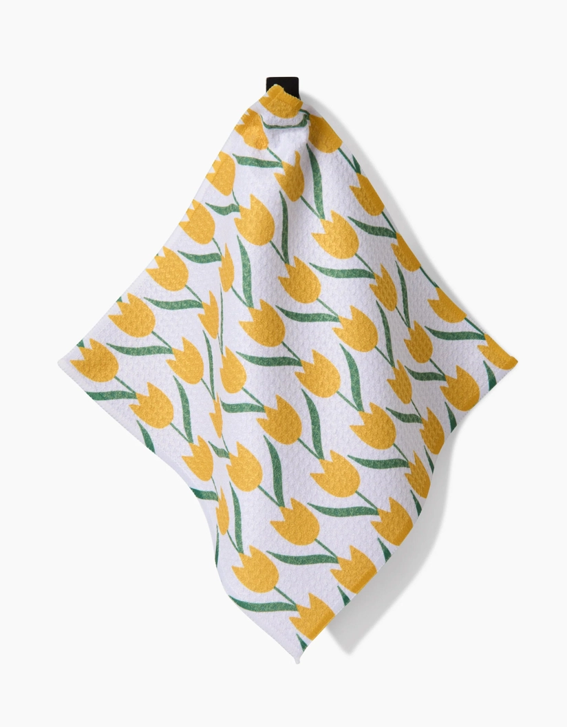 Geometry Dishcloth Pack: Spring Tulip Flowers