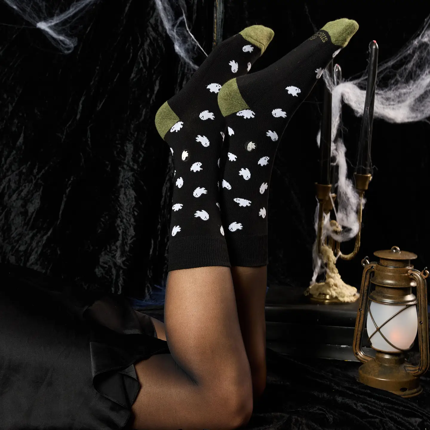 Socks That Support Mental Health Black Ghosts