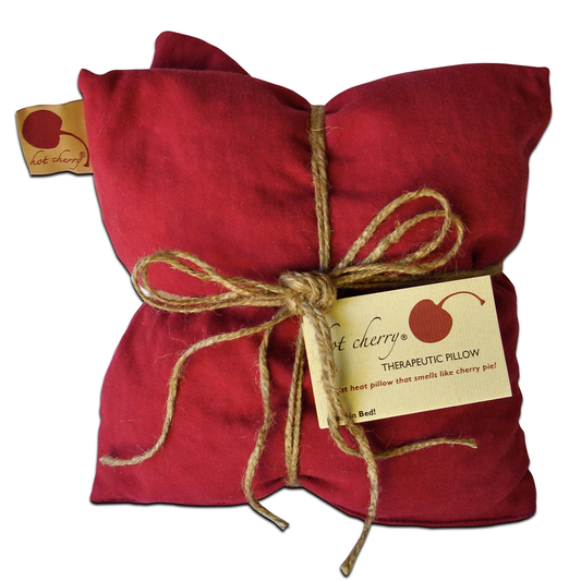 Hot Cherry Triple Square Pillow-Red