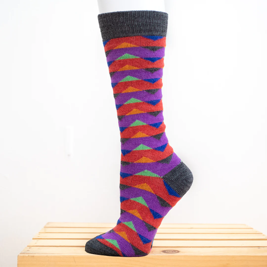 Zigzag Alpaca Socks
