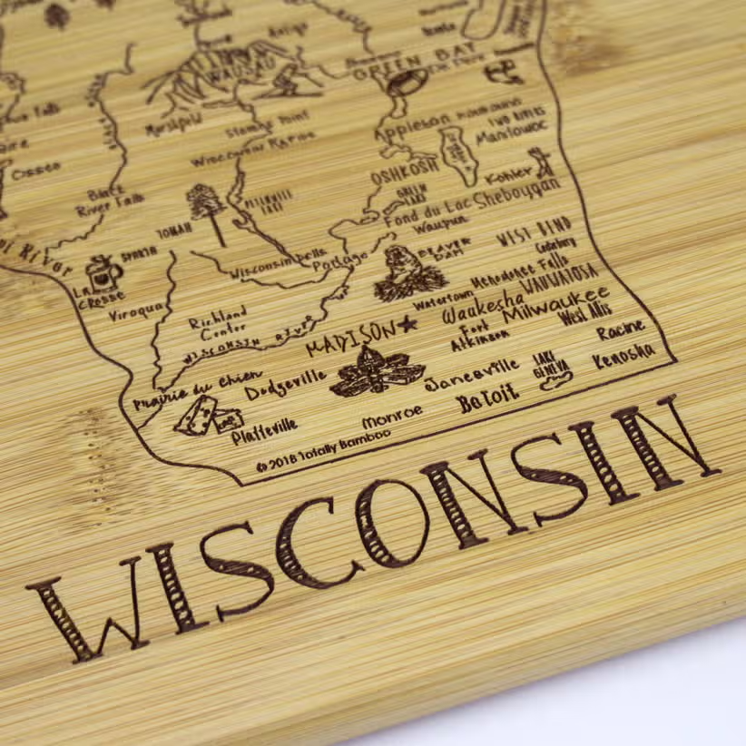 Slice of Life WI Cutting Board