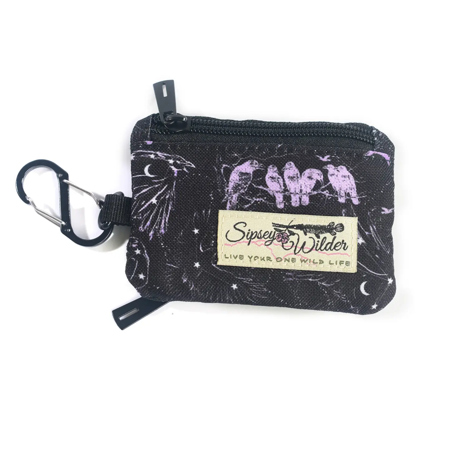 Mystic Murder Crows Clip Wallet