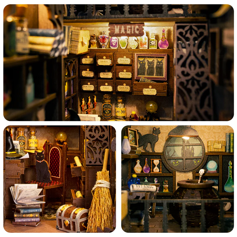DIY Miniature Book Nook Kit: Magic Pharmacist