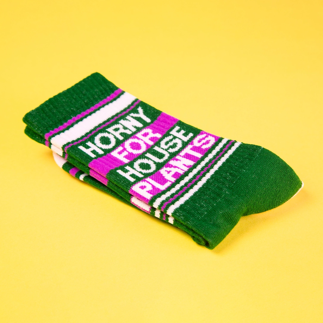 Horny For House Plants Socks