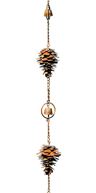 Pine Cone Rain Chain