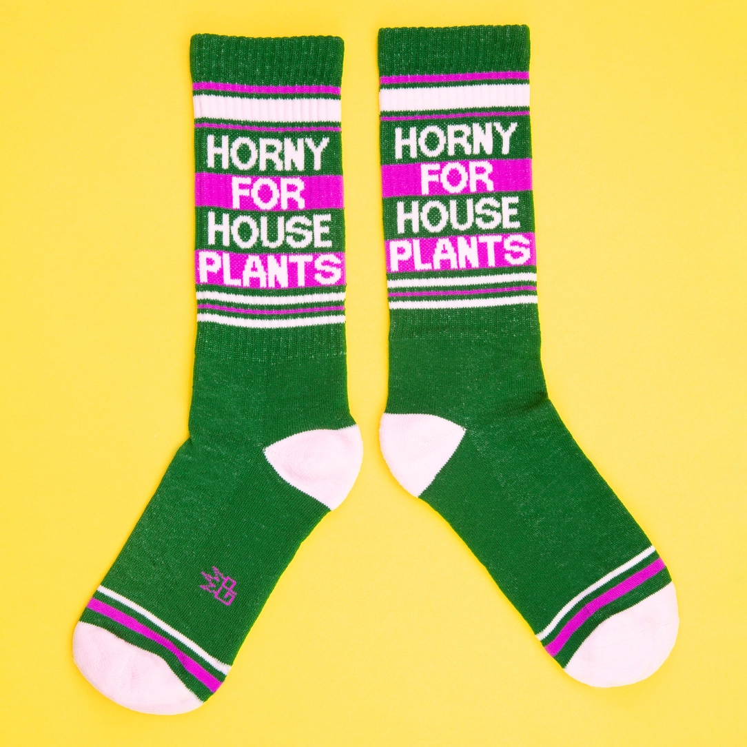 Horny For House Plants Socks