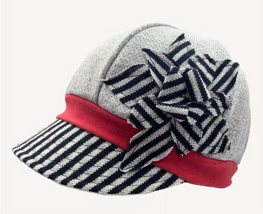 Weekender Jersey Hat-Stripe/Red : Grey