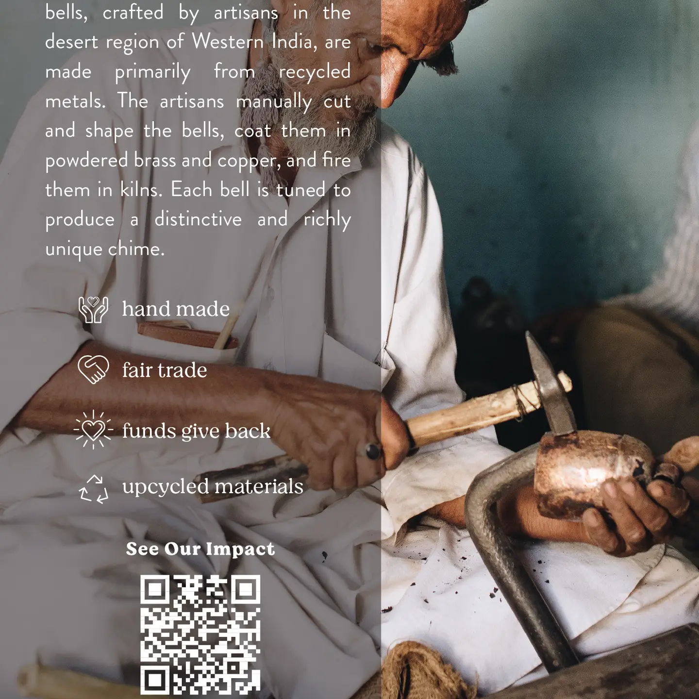 Chayana Small Moon Mother of Pearl Wind Chime