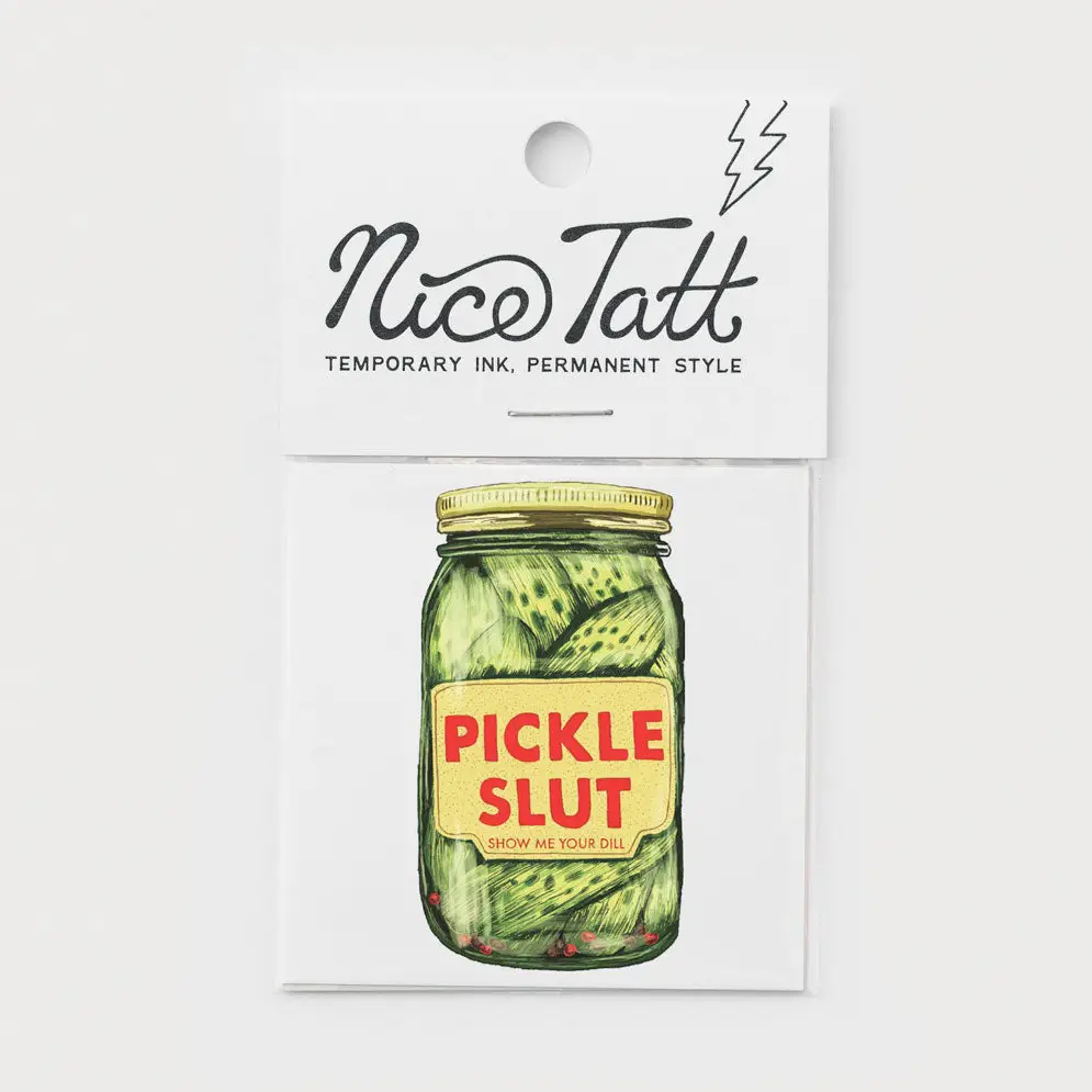 Pickle Slut Temporary Tattoo
