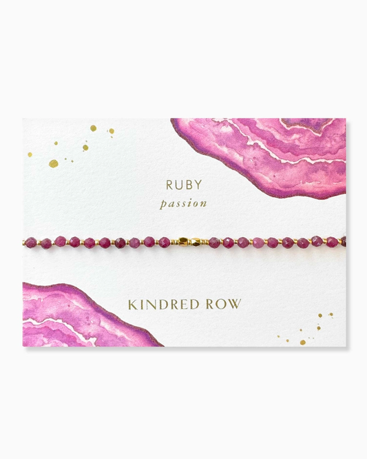 Ruby Stacking Bracelet