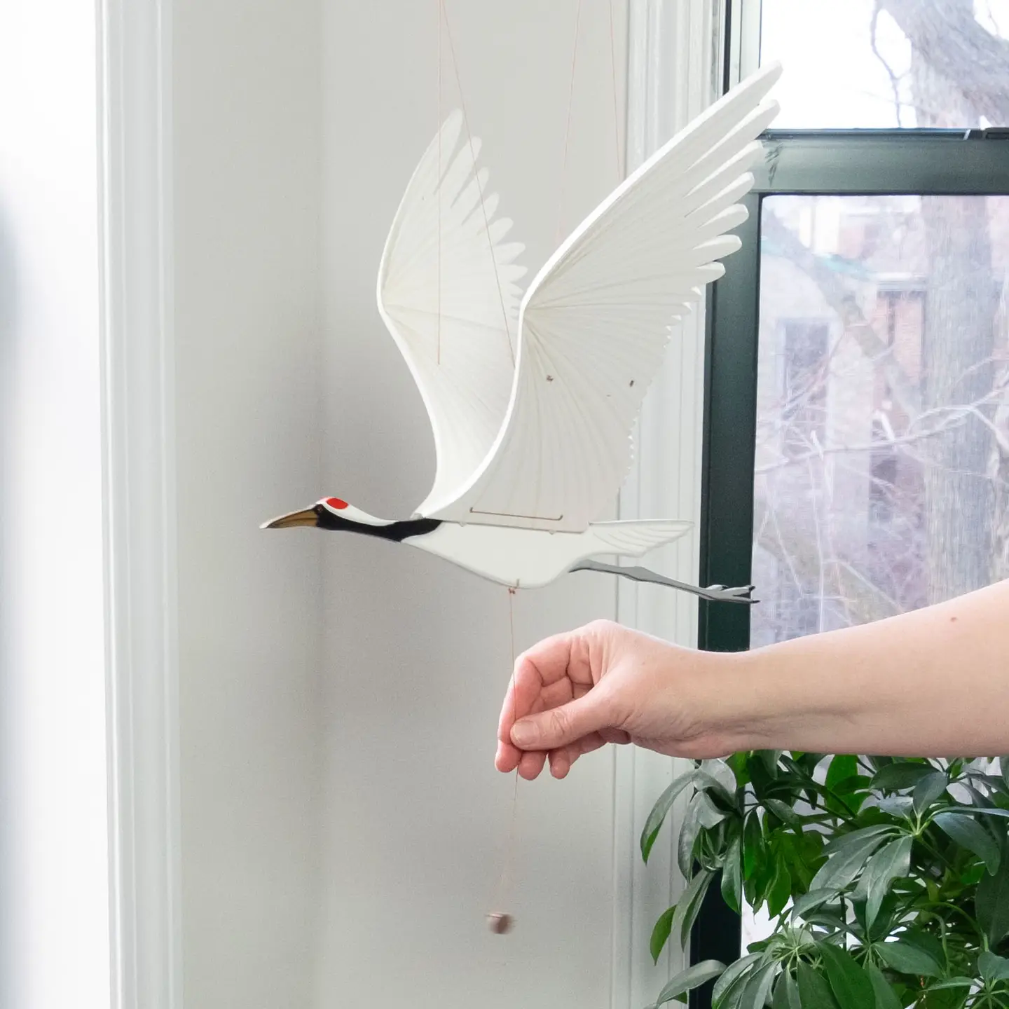 Crane Bird Flying Mobile