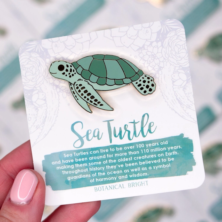 Sea Turtle Enamel Pin