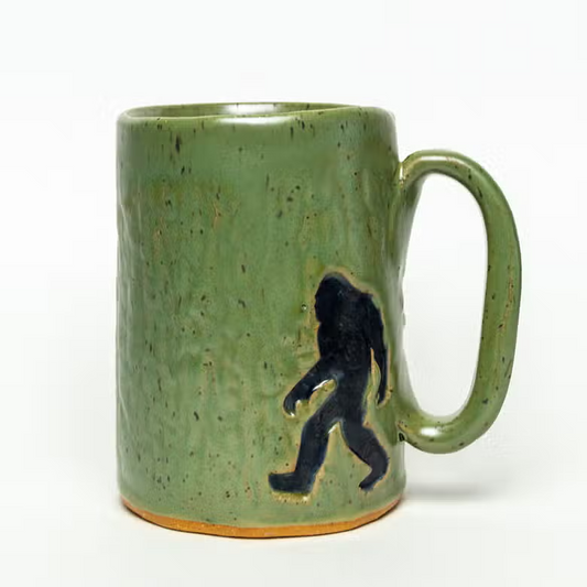 Sasquatch Green Handmade Mug