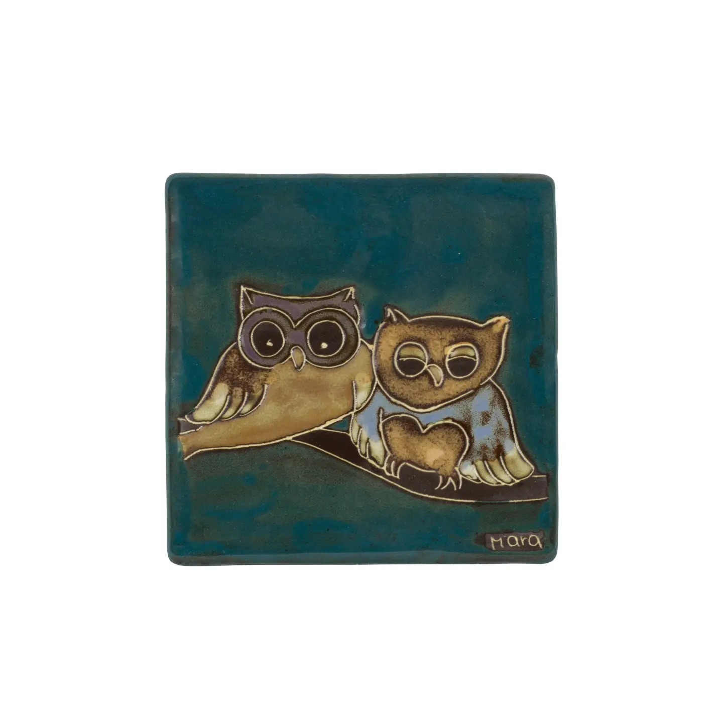 Owls on Branch Trivet
