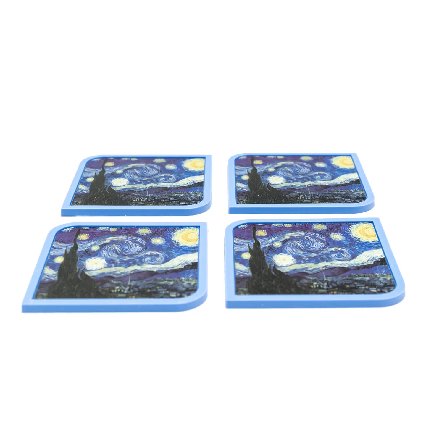 Silicone Coaster set VanGogh Starry Night