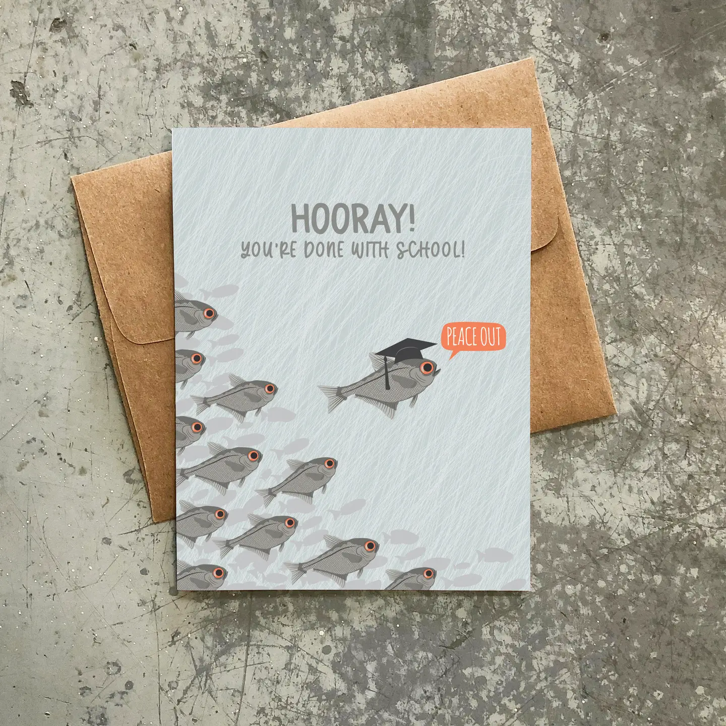 Done With School Graduation Card