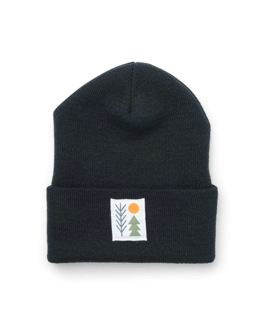 Evergreen Cuffed Beanie - Black