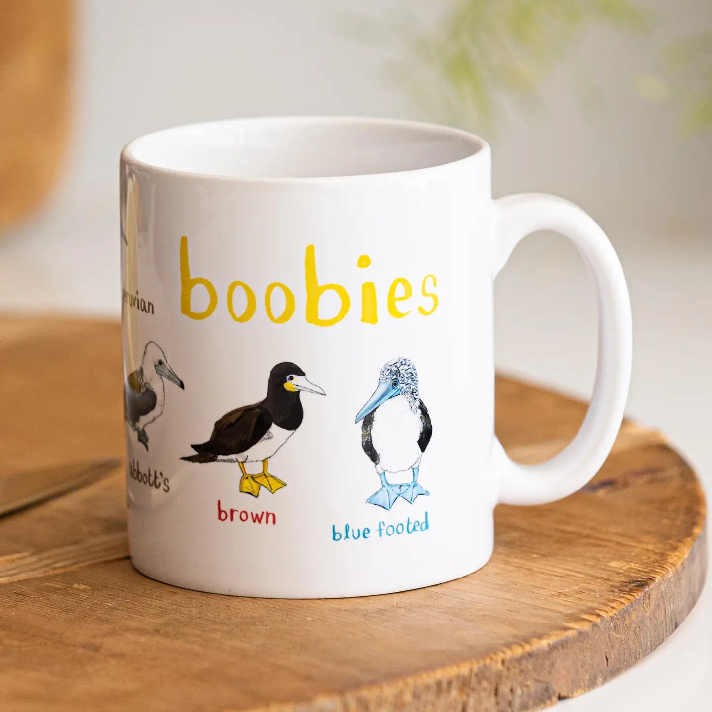 Boobies Bird Pun Ceramic Mug
