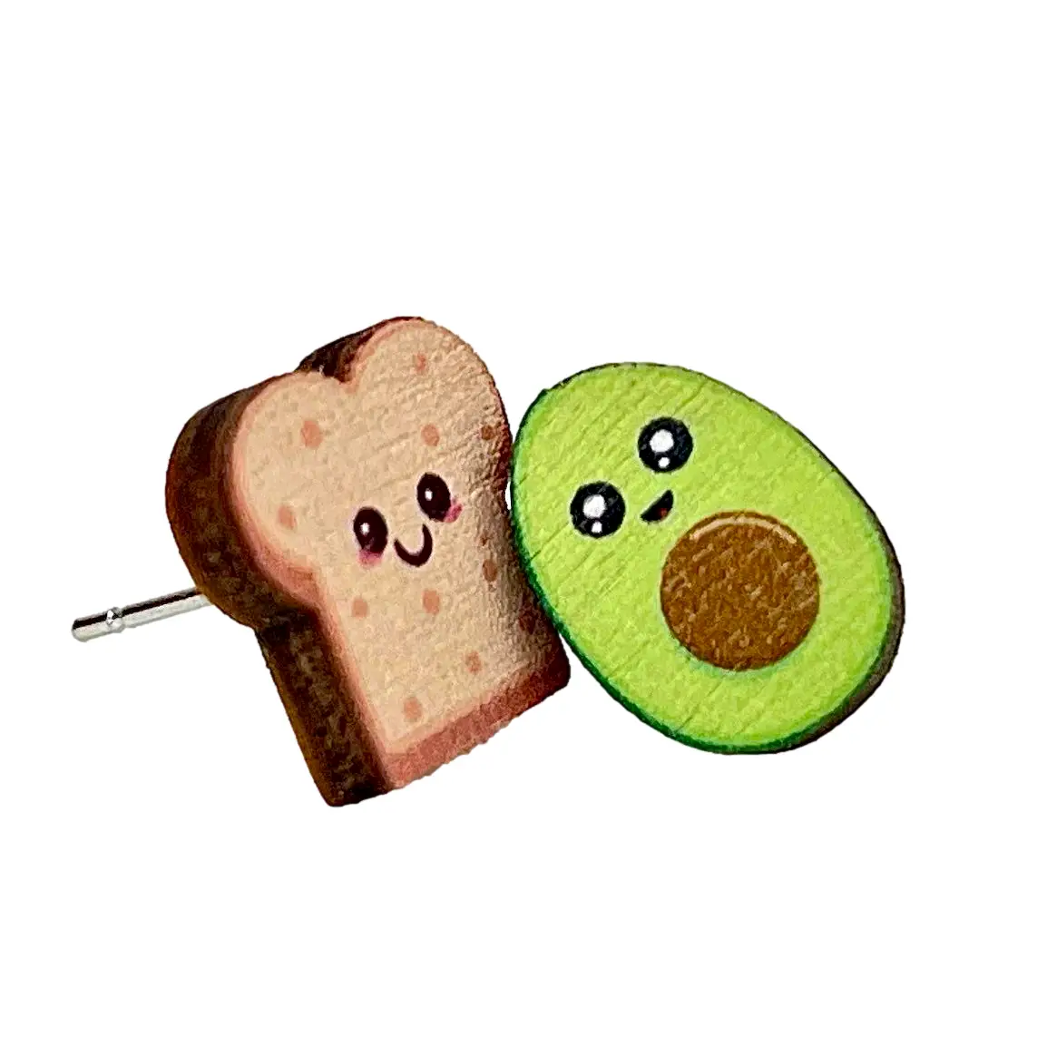 Avocado Toast Stud Earrings