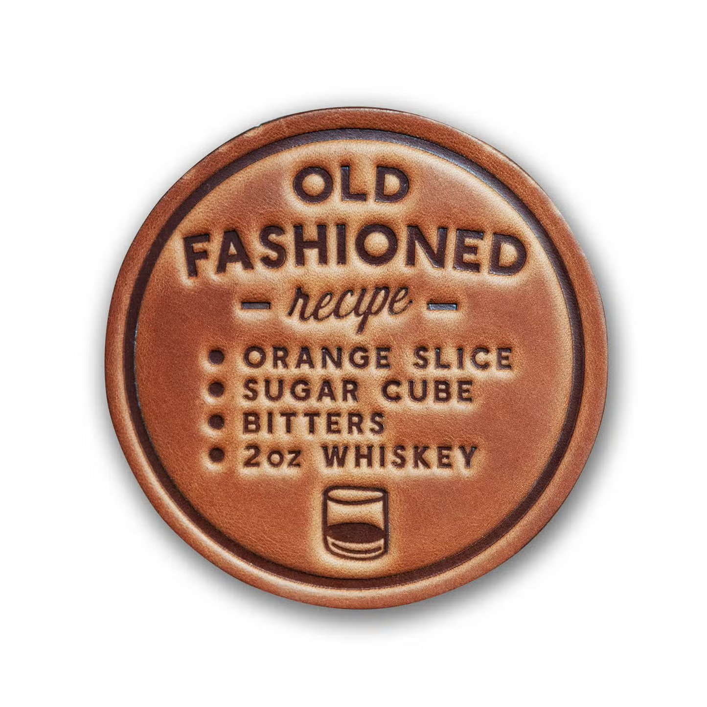 Leather Coaster - Old Fashioned-Recipe