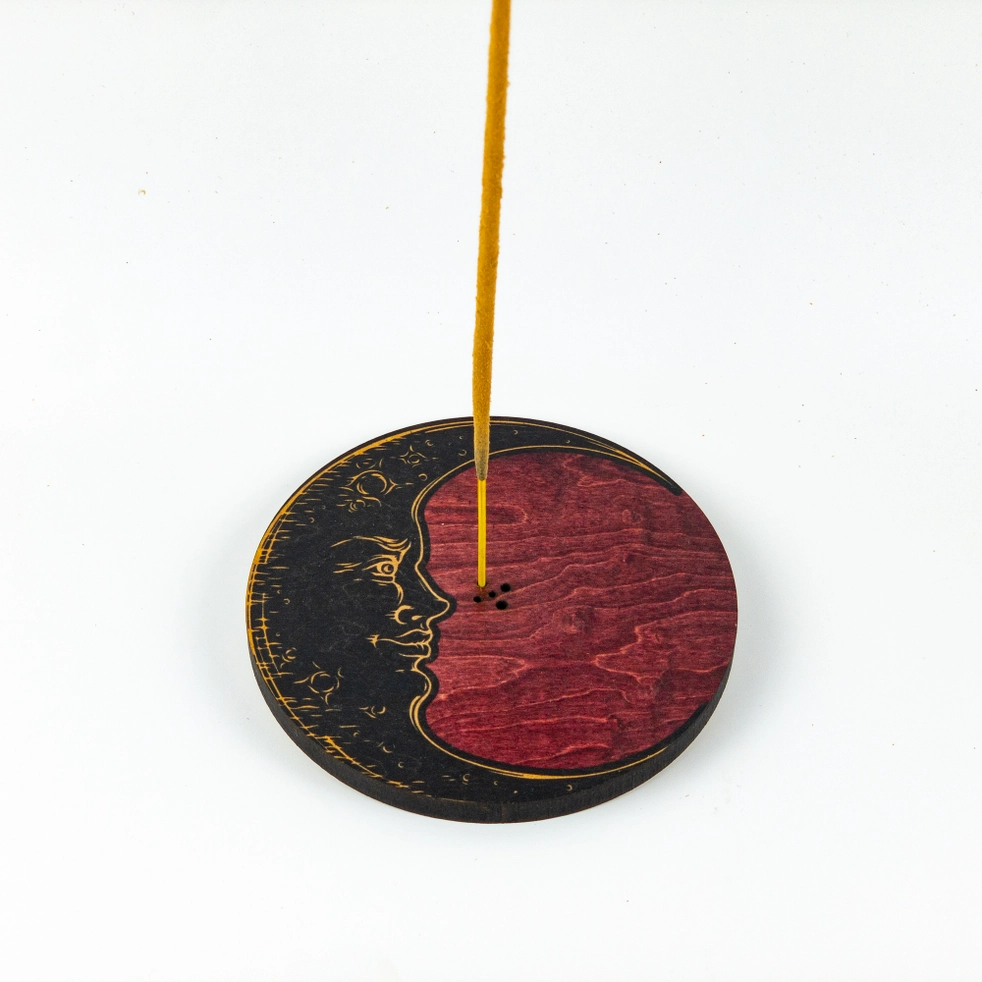 Moon Face Stick Incense Holder