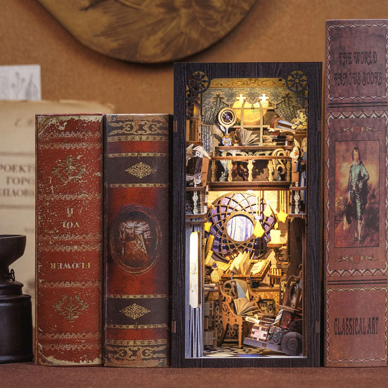 DIY Miniature Book Nook Kit: Nebula Common Room