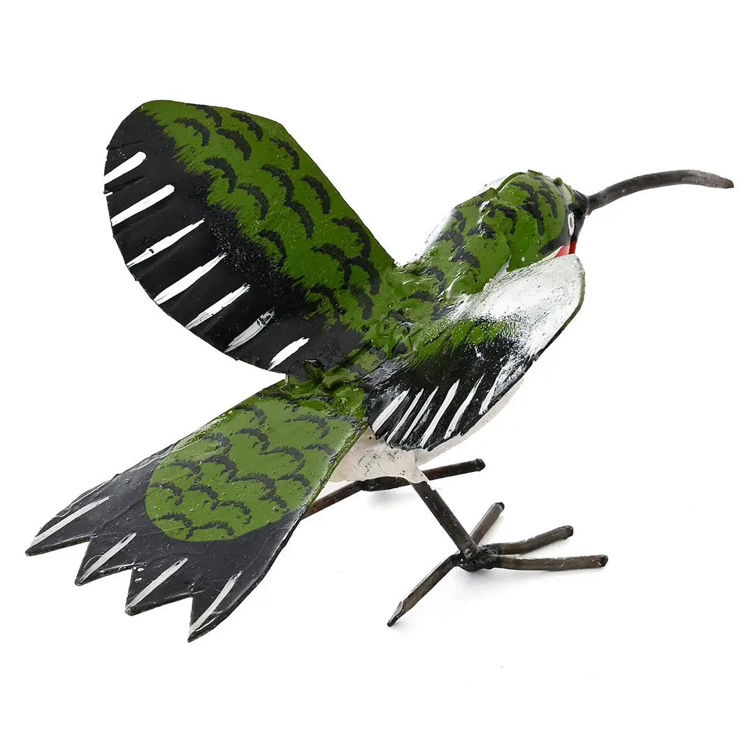 Recycled Metal Ruby Throated Hummingbird