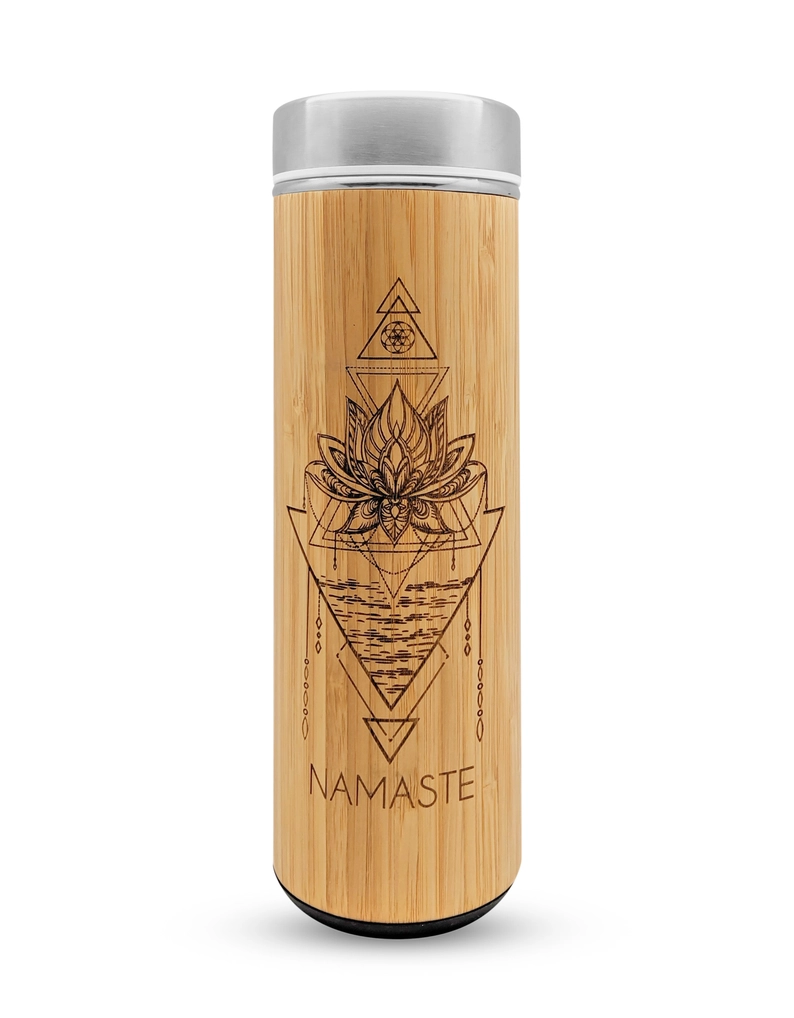 Bamboo Tea Tumbler Namaste