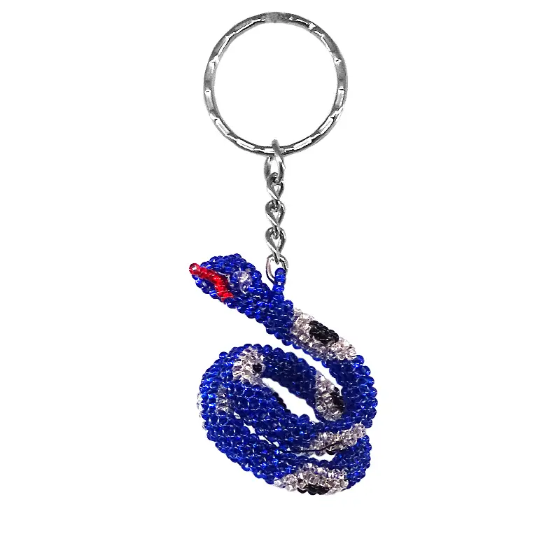 Beaded Snake Keychain
