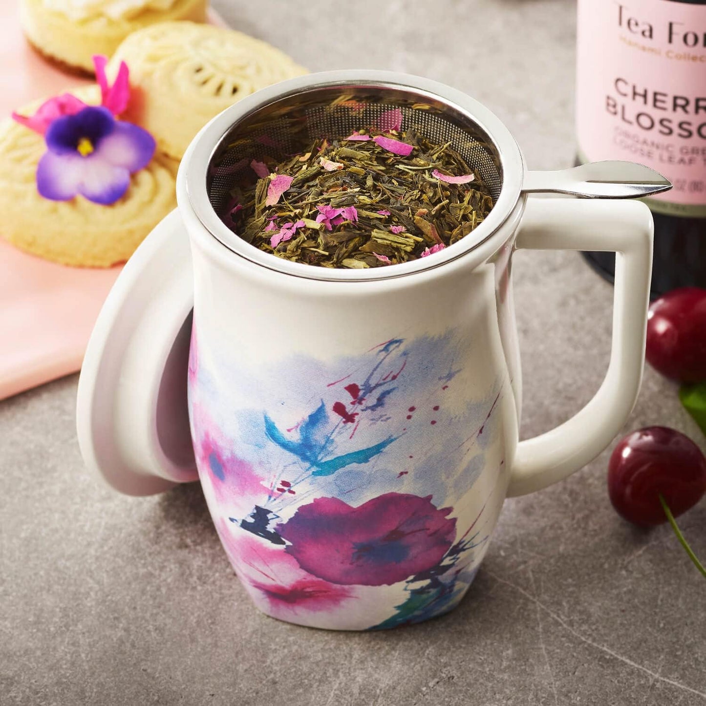 Fiore Tea Steeping Cup Verbena Blossom