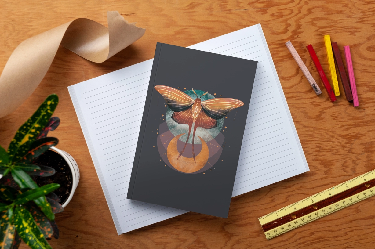Cosmic Moth Notebook