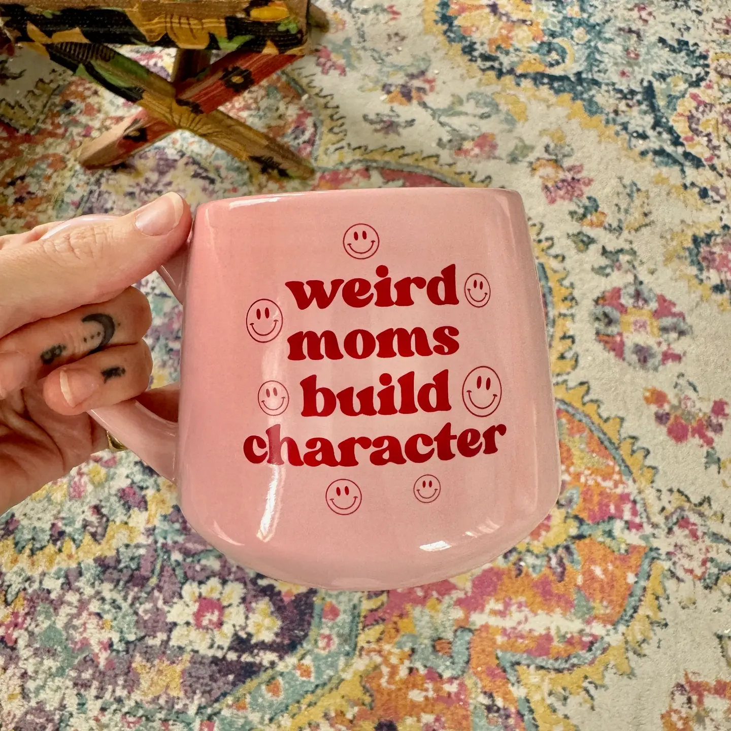 Weird Moms Build Character Mug