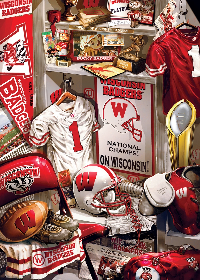 Wisconsin Badgers Locker Room Puzzle